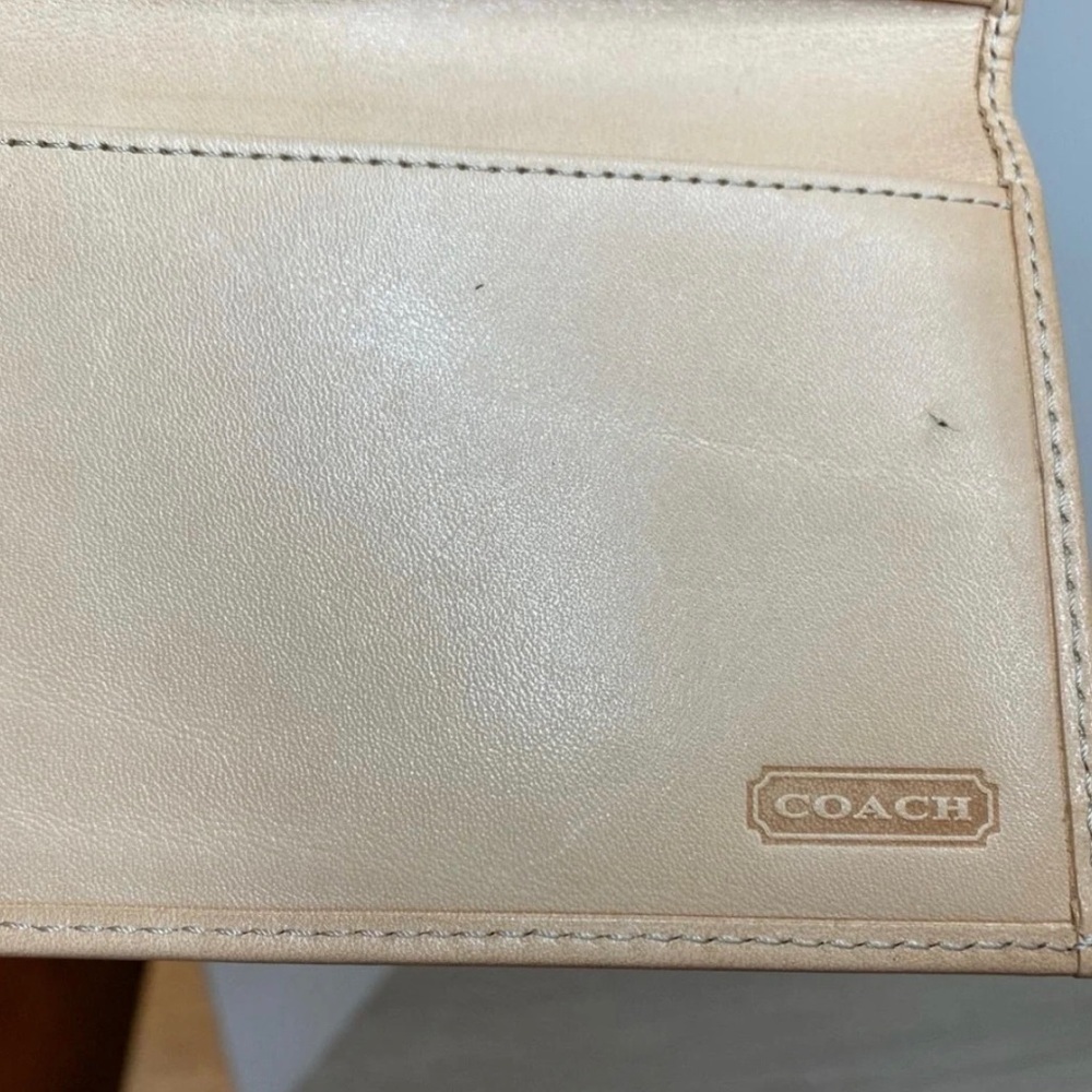 Coach Checkbook Monogram Wallet - Picture 4 of 9